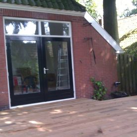 Aanleg van veranda woning